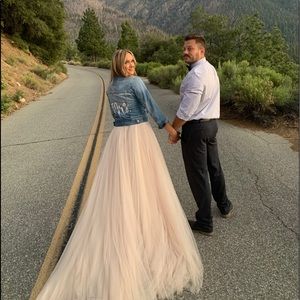 Martina Liana tulle skirt with matching belt